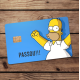 Adesivo para Cart�o de Cr�dito Homer Passou!!! Mod 148