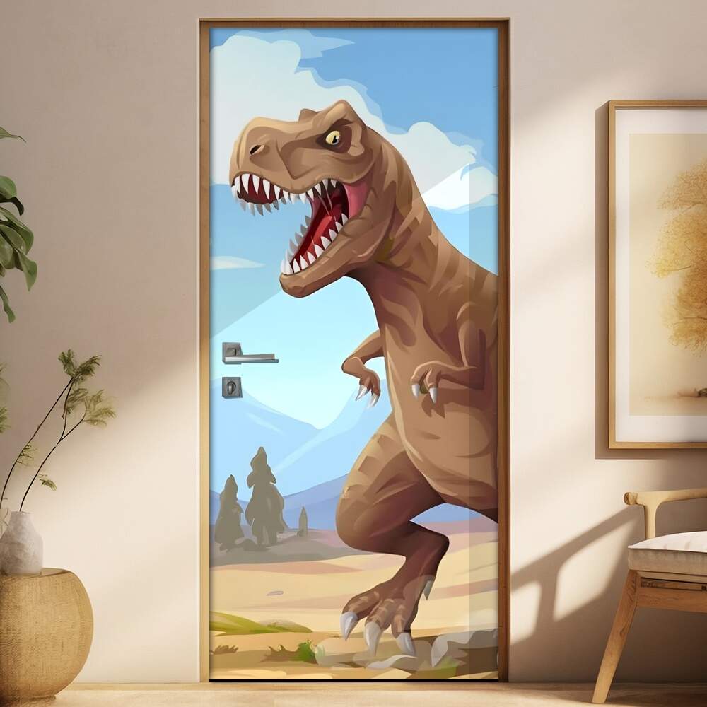 Adesivo Para Porta Dinossauro Rex