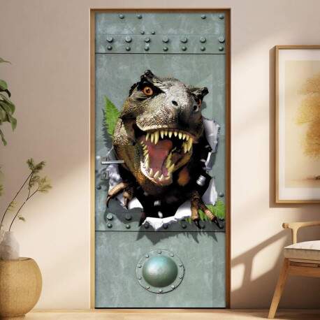 Adesivo Para Porta T Rex Porta Metal Efeito