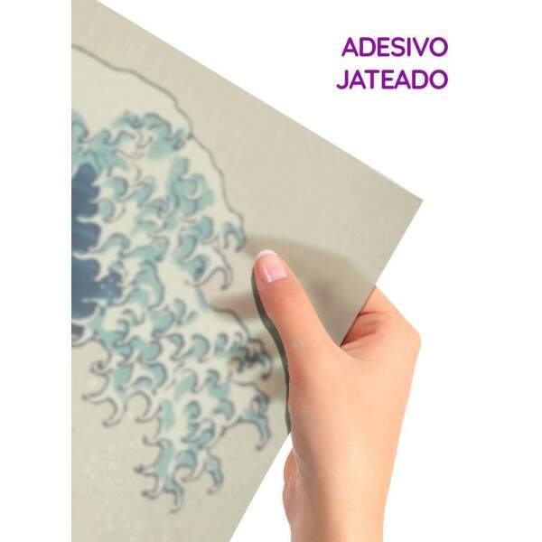 Adesivo para Envelopar Box De Banheiro Pintura Ondas do Mar MP