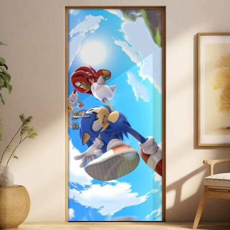 Adesivo para Porta Sonic e Amigos