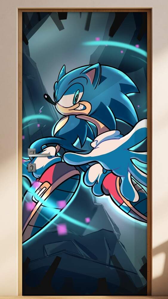 Adesivo para Porta Sonic Raio Azul