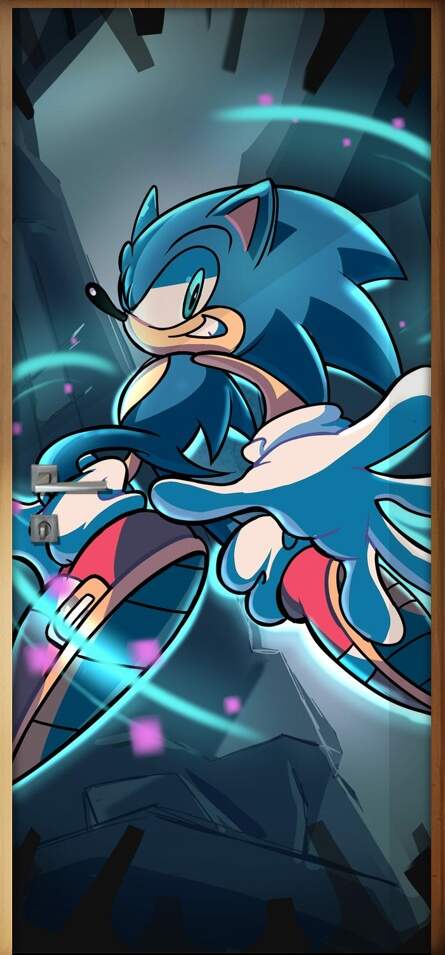 Adesivo para Porta Sonic Raio Azul