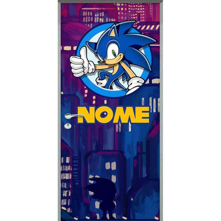 Adesivo para Porta Sonic com Nome Mod 02