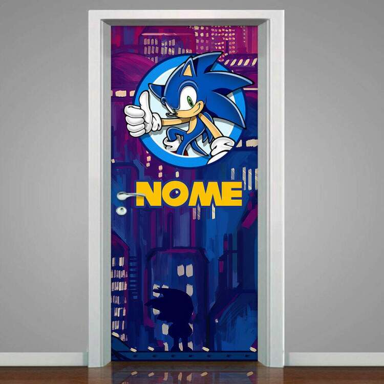 Adesivo para Porta Sonic com Nome Mod 02