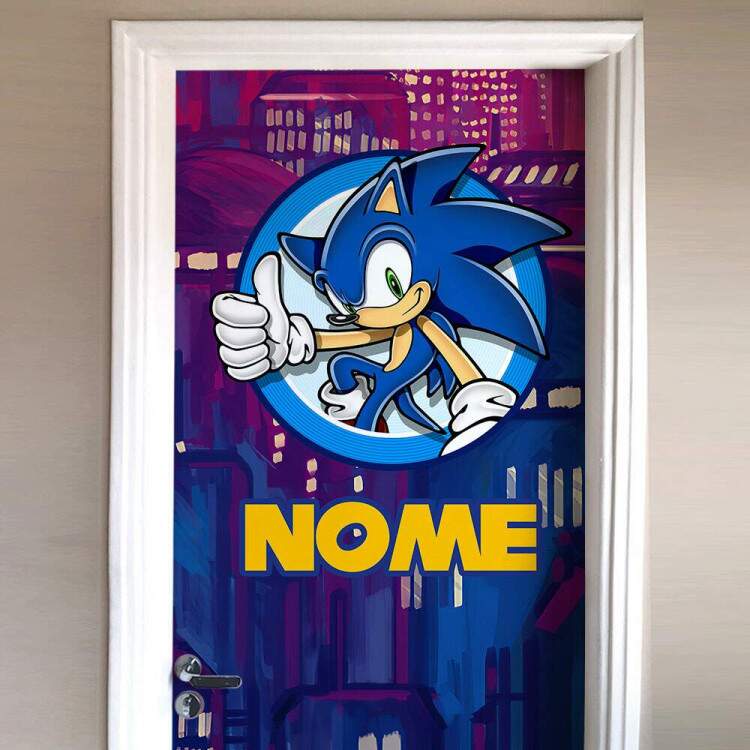 Adesivo para Porta Sonic com Nome Mod 02