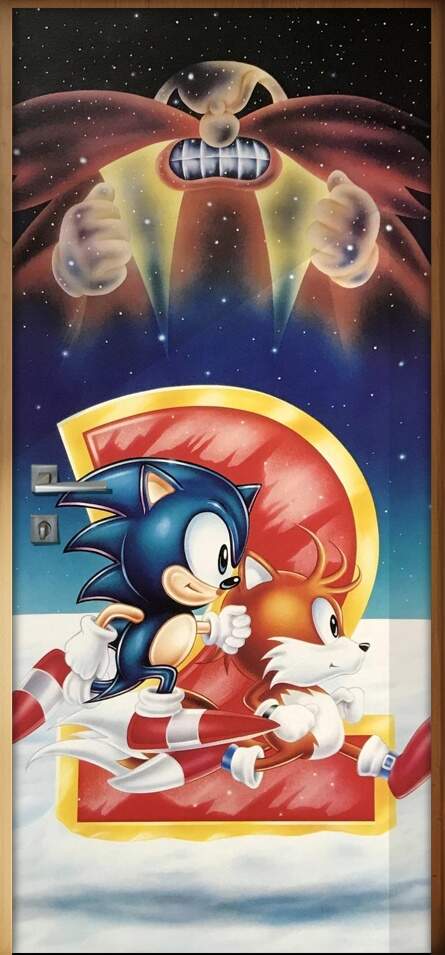 Adesivo para Porta Desenho Sonic 2