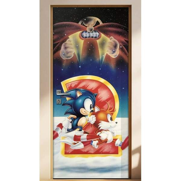 Adesivo para Porta Desenho Sonic 2
