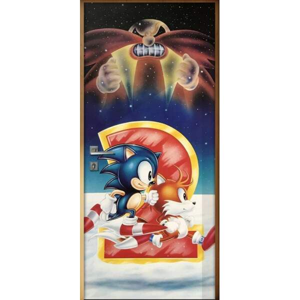 Adesivo para Porta Desenho Sonic 2