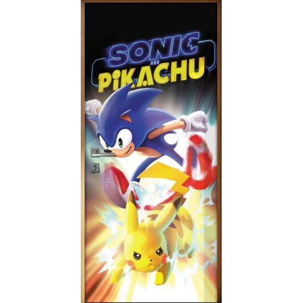 Adesivo para Porta Sonic e Pikachu
