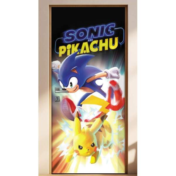 Adesivo para Porta Sonic e Pikachu