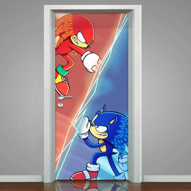 Adesivo para Porta Sonic e KnucKles