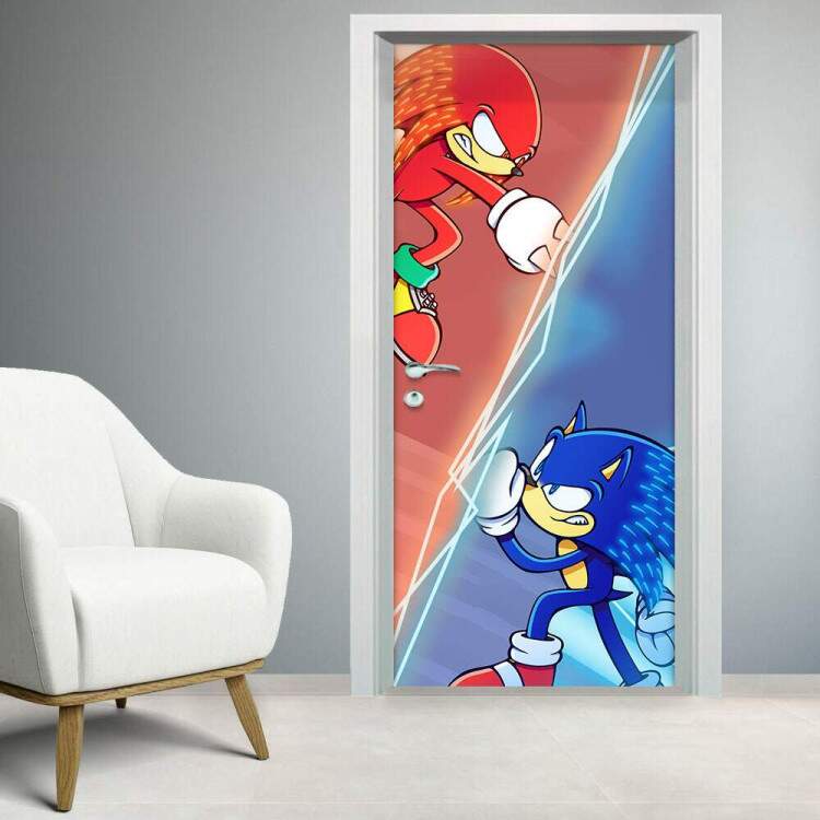 Adesivo para Porta Sonic e KnucKles