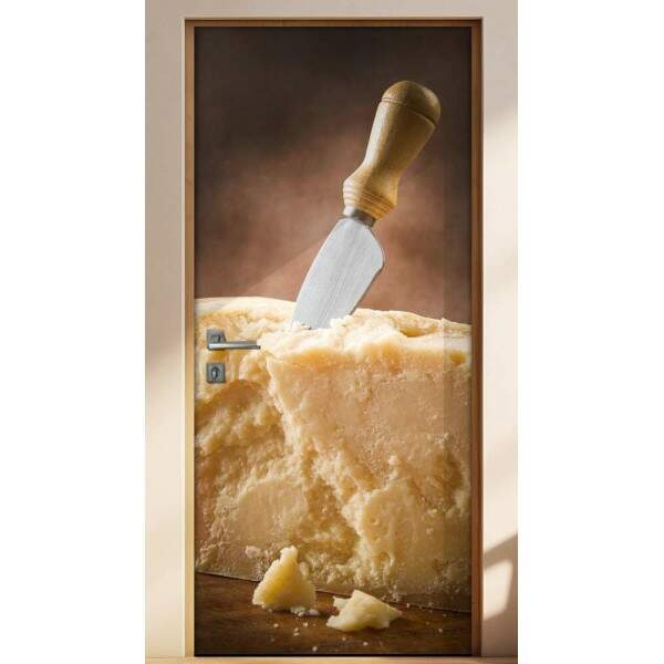 Adesivo Para Porta Cozinha Faca Com Queijo