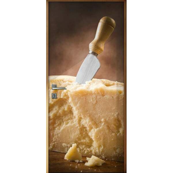 Adesivo Para Porta Cozinha Faca Com Queijo