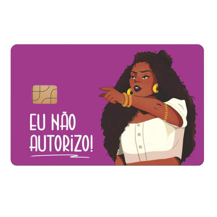 Adesivo para Carto de Crdito Eu no autorizo Mod 173