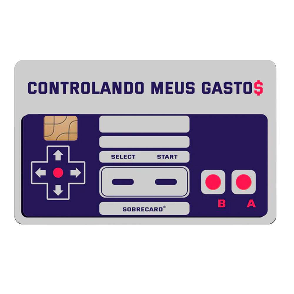 Adesivo para Carto de Crdito Controlando meus gastos Mod 209