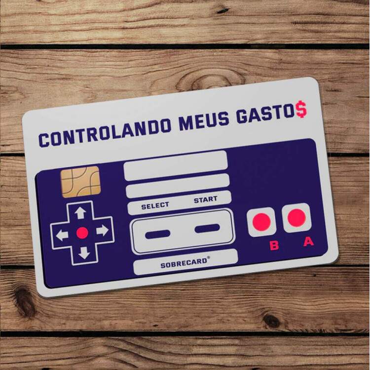 Adesivo para Carto de Crdito Controlando meus gastos Mod 209