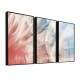 Kit 3 Quadros Decorativos Abstrato Dente de Le�o