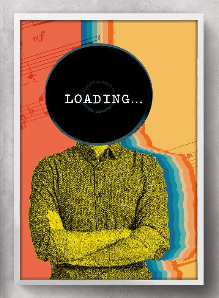 Quadro Decorativo Abstrato Homem Cabe�a de Loading...