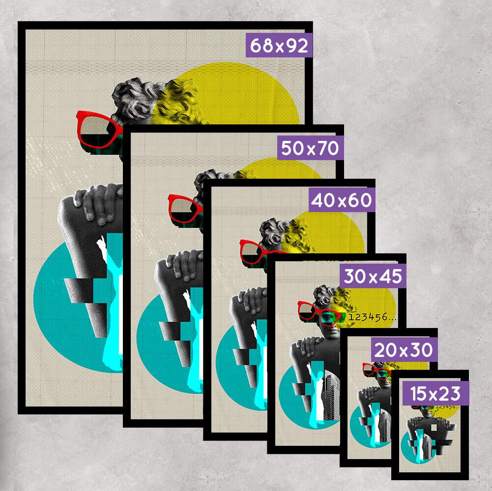 Quadro Decorativo Abstrato Homem Minimalista