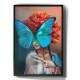 Quadro Decorativo Abstrato Mulher com Borboleta