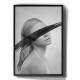 Quadro Decorativo Abstrato Mulher Minimalista Preto e Branco