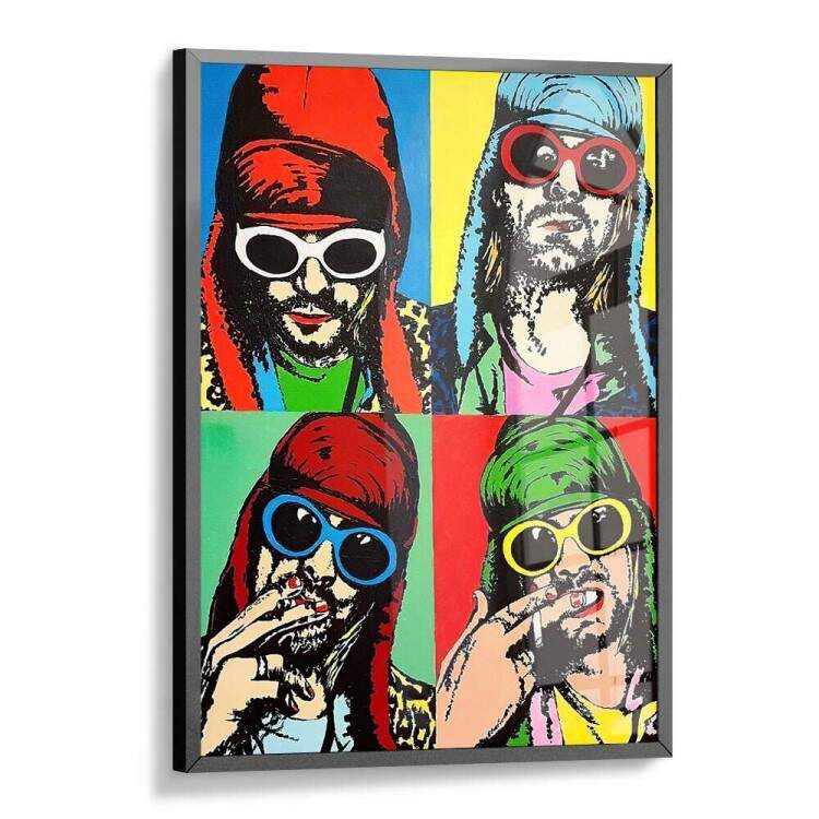 Quadro Decorativo Banda Nirvana Arte Colorida