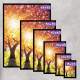 Kit 2 Quadros Decorativos �rvore de Campo