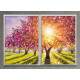 Kit 2 Quadros Decorativos �rvore de Campo
