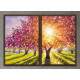Kit 2 Quadros Decorativos �rvore de Campo