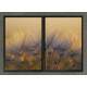 Kit 2 Quadros Decorativos Abstrato Dente de Le�o 