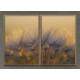 Kit 2 Quadros Decorativos Abstrato Dente de Le�o 