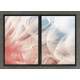 Kit 2 Quadros Decorativos Abstrato Dente de Le�o Mod 02