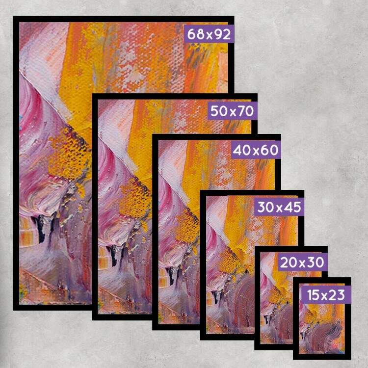 Kit 2 Quadros Decorativos Abstratos Ink Tint Colorido