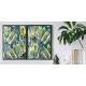 Kit 2 Quadros Decorativos Abstratos Pintura Folhas Tropical