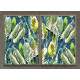 Kit 2 Quadros Decorativos Abstratos Pintura Folhas Tropical