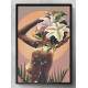 Quadro Decorativo Abstrato Mulher Florida de Costas