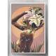 Quadro Decorativo Abstrato Mulher Florida de Costas