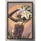 Quadro Decorativo Abstrato Mulher Florida de Costas