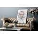 Quadro Decorativo Abstrato Perfil Est�tua Florida