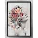 Quadro Decorativo Abstrato Perfil Est�tua Florida