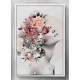 Quadro Decorativo Abstrato Perfil Est�tua Florida