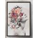 Quadro Decorativo Abstrato Perfil Est�tua Florida
