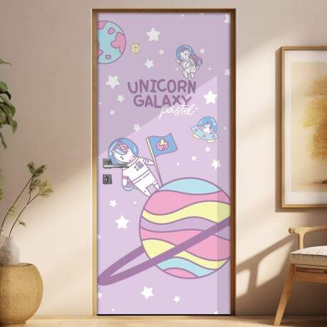 Adesivo para Porta Unicrnio na Galaxia