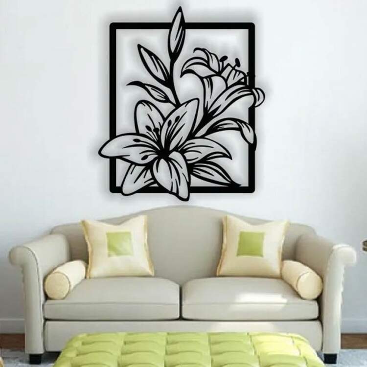 Quadro Decorativo Vazado Flor