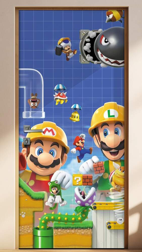 Adesivo para Porta Mario Maker