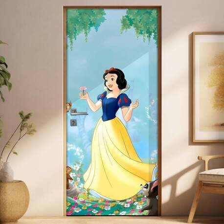 Adesivo Para Porta Branca De Neve