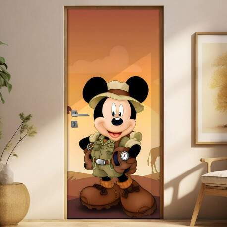 Adesivo para Porta Mickey Safari