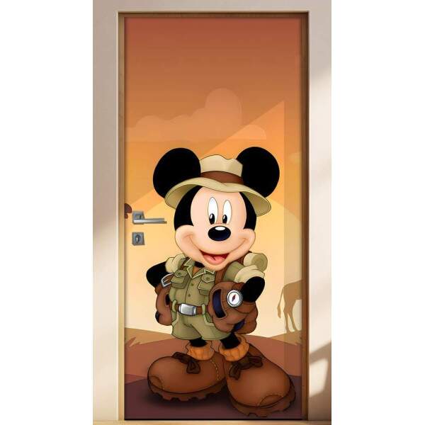 Adesivo para Porta Mickey Safari